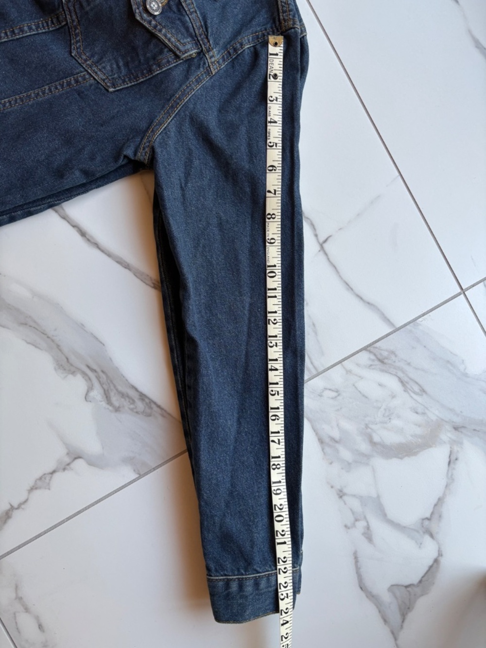 Levi Style Long Denim Jacket - Picture 7 of 7